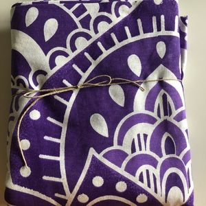 Purple and white tapestry from The Bohemian Shop.